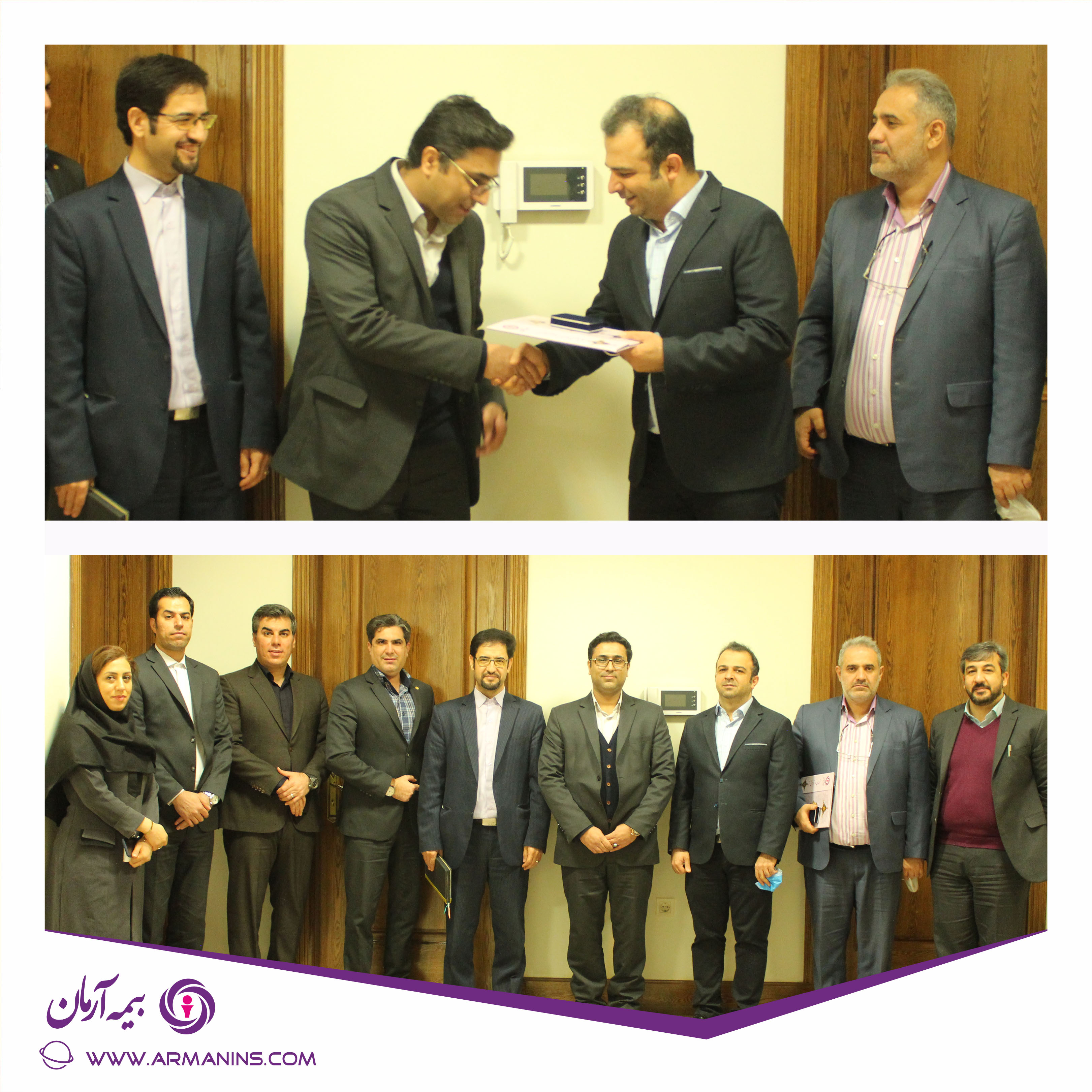 آیین تودیع مدیر بیمه های باربری، کشتی و هواپیما و مشاور حقوقی بیمه آرمان با حضور مدیر عامل برگزار گردید.