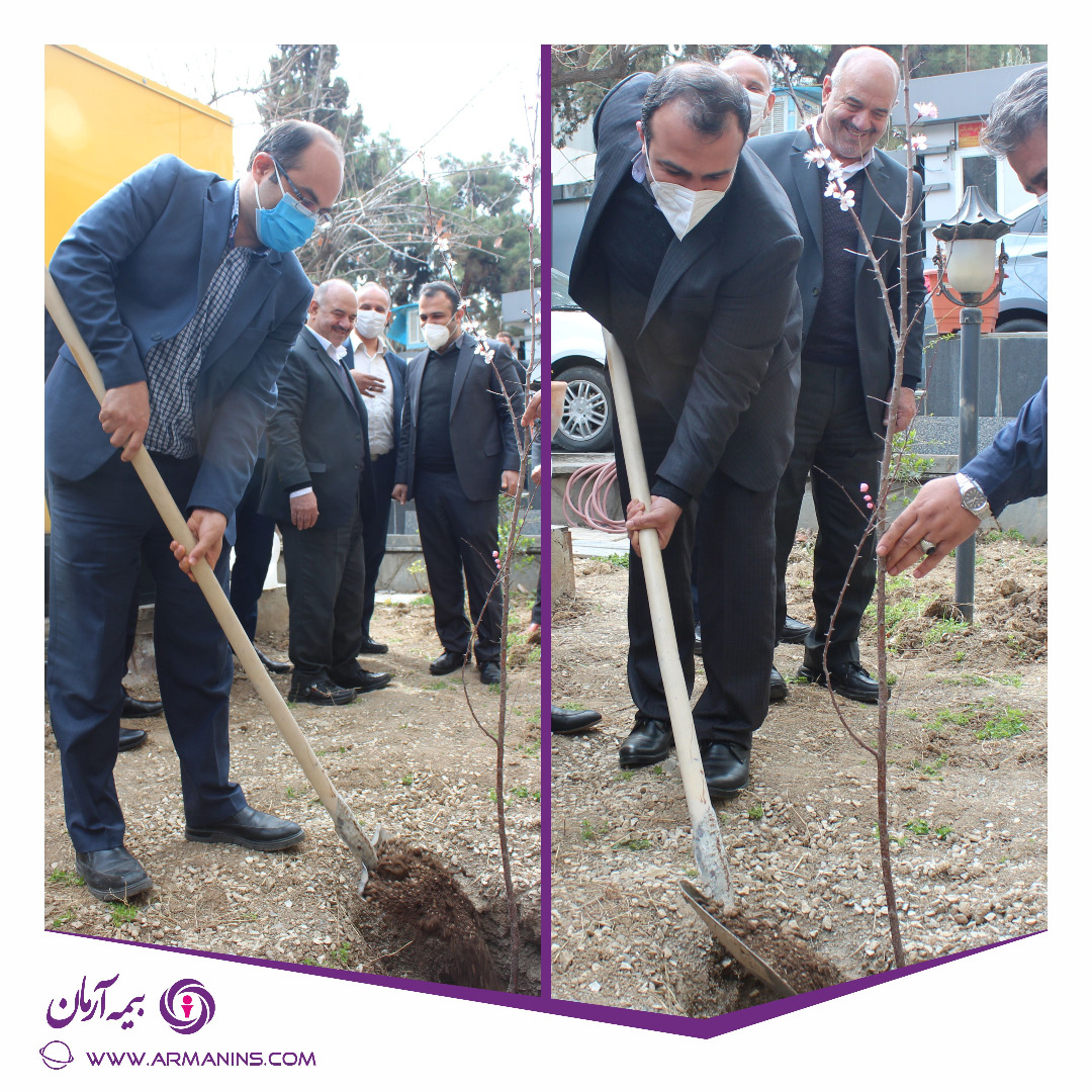 کاشت نهال به مناسبت روز درختکاری 