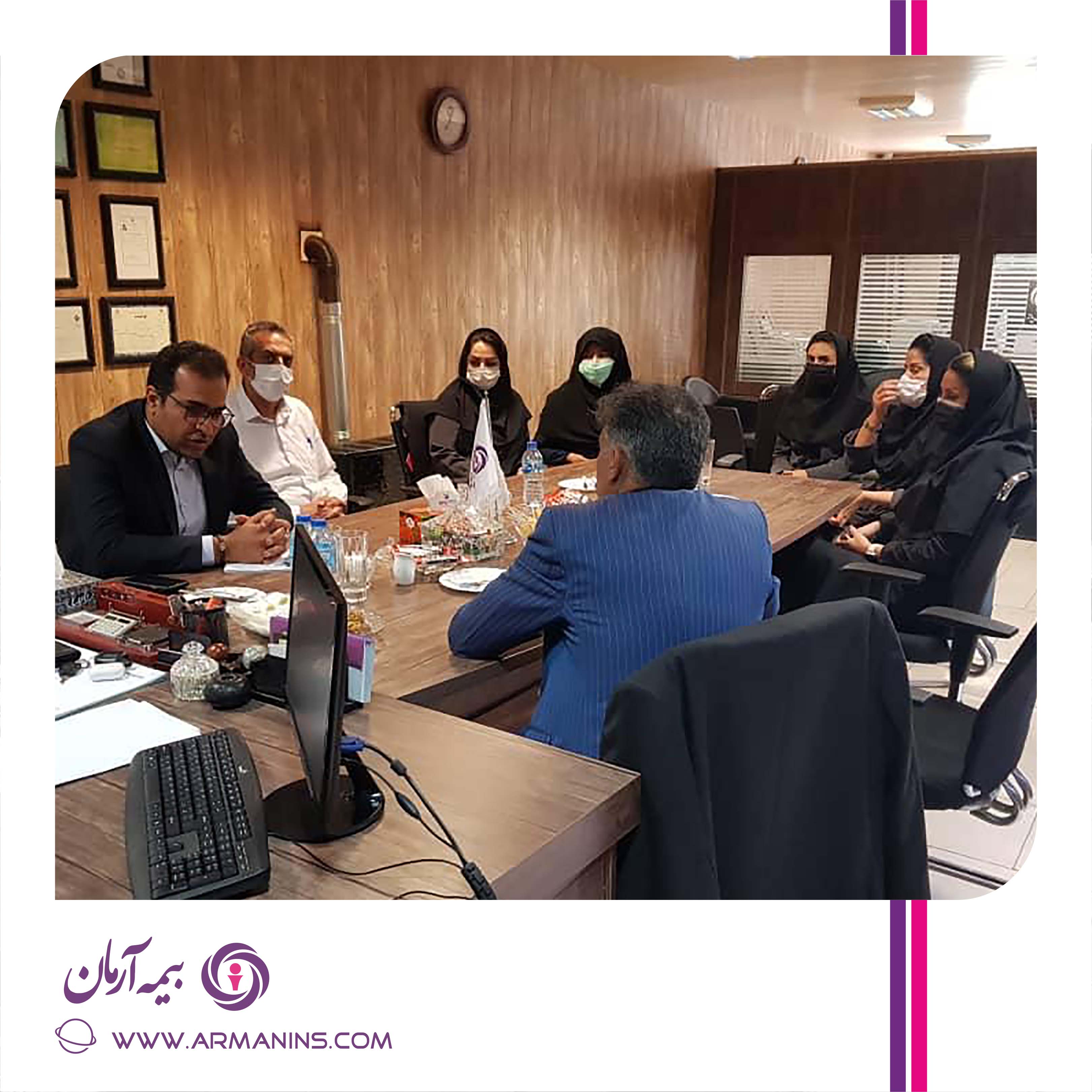 بازدید از شعبه مشهد و جلسه هم اندیشی با کارکنان شعبه توسط معاونت بازاریابی و فروش 