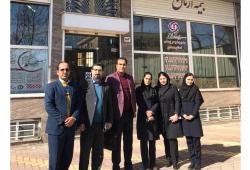 بازدید معاونت فروش و بازاریابی بیمه آرمان از شعبه همدان