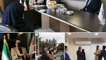 بررسی عملکرد شعبه کرمان در بازدید مدیر امور شعب بیمه آرمان