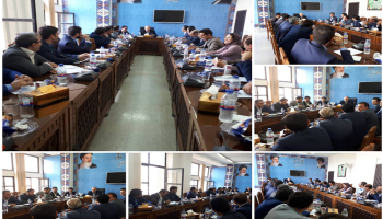 حضور مهدی رشیدپور سرپرست شعبه کرمانشاه بیمه آرمان در جلسه شورای هماهنگی بیمه های استان کرمانشاه با دادستان