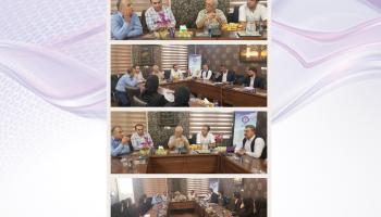 بازدید مدیرعامل و معاونان بیمه آرمان از شعبه اهواز