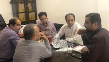 بازدید دکتر پیکارجو مدیرعامل شرکت بیمه آرمان و هیأت همراه از شعبه  استان قم