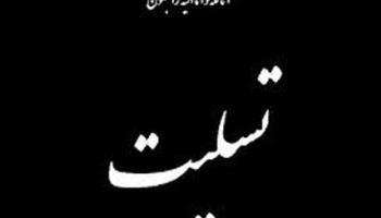 پیام تسلیت مهندس امیرحسنخانی عضو هئیت مدیره و معاون اجرایی شرکت