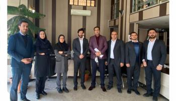 بازدید معاونت فروش و بازاریابی بیمه آرمان از شعبه قزوین